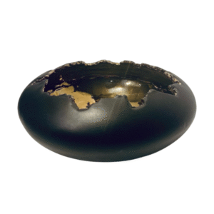 Orchid Bowl Black – 36Ø x 15.5H CM (Ceramic)