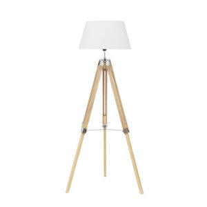 Tripod 1 Light Natural Floor Lamp