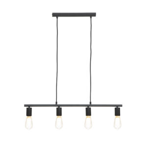 Atelier X 4 Light Black Pendant Light