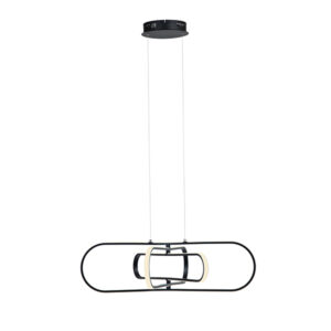 Nomad Led 3 Light Black Pendant Light