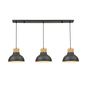 Jett 3 Light Black Pendant Light