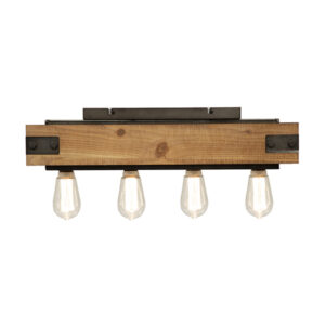 Colorado 4 Light Black Ceiling Light