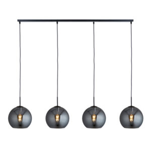Obsidian 4 Light Smoked Pendant Light