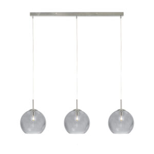 Travolta 3 Light Smoked Pendant Light