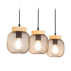 Nest 3 Light Black Pendant Light