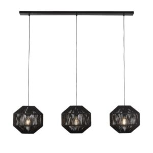Nosipho 3 Light Black Pendant Light